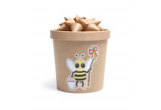Dóza „VESELÁ VEĽKÁ NOC - včielka so šibákom“ s cukríkmi, 200g 
