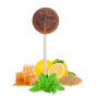 Honey and peppermint lollipops,  wrapped, 20 x 6g
